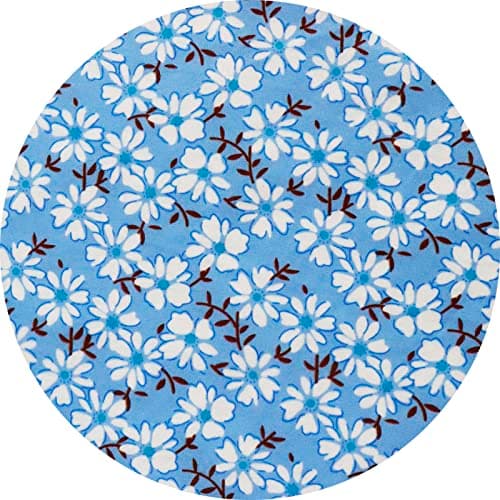Younrui Plus Size Midi Floral Dress for Women Tiered Flowy Babydoll Casual Summer Wedding Guest Aline Dresses (1XL-1001-Blue Daisy) - Thumbnail 4