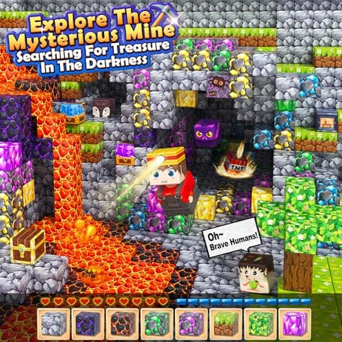 Magnetic Blocks - Build Mine Magnet World Set, STEM Magnetic Building Blocks for Kids Ages 4-6 6-8 8-13, Montessori Sensory Toys for Toddlers, Birthday Toys Gifts for 3+ Years Old Boys & Girls - Thumbnail 2