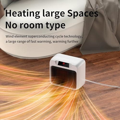600W Dog House Heater,Anti-Bite Cord Heated Dog House,Wall-Mounted Dog HeaterKeep Your Pet Warm and Happy UL Tested for Safety (white) - Thumbnail 3