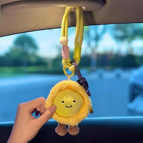 XUPEIXUN Car Seat Headrest Hook 2 Pack Hooks Hanger Storage Organizer Universal for Handbag Purse Coat, Cute Car Accessories for Women (lemon) - Thumbnail 5