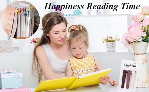 3Pcs Bookmark Book Marks, Silicone Book Marks for Reading Women Men Kids Book Lovers, Automatic Book Mark Smart Book Marker Clip Page Holder Reading Accessories School Supplies Gifts for Students - Thumbnail 4