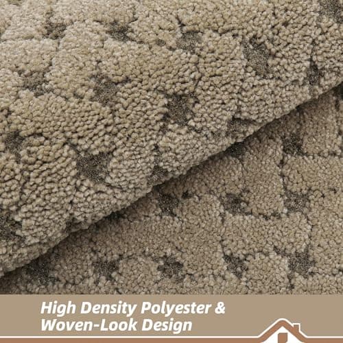 BEQHAUSE Dirt Trapper Door Mat Non-Slip Entryway Rugs Stain Resistant Absorbent Dog Doormats Woven-Look Washable Welcome Floor Doormat for Front Back Door, Dirty Wet Shoes & Paws, 32" x 48", Beige - Thumbnail 5