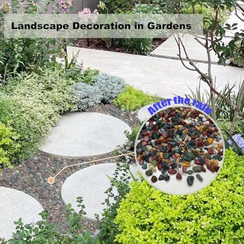 5LB Succulents Rocks for Plants Cactus Gravel Pebbles for Fish Tank 1/2 Inch Natural River Rocks for Vase, Aquarium, Landscaping,Bonsai,Terrarium Pebbles, Mixed Color - Thumbnail 4