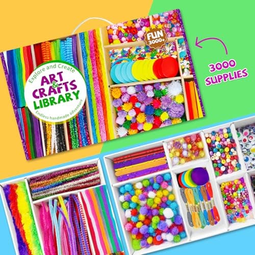 Itopstar Arts and Crafts Kit for Kids, Science Kits for Kids Age 5-7, Craft Kits and Art Supplies, Gifts for 5 7 9 Year Old Girls, Crafts for Kids Ages 4-8 8-12 - Thumbnail 3