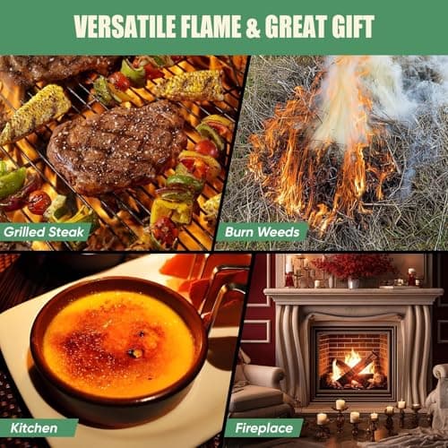 KOACKL Powerful Propane Torch Gun, Kitchen Torch with Adjustable Flame, Flamethrower Blow Torch Gun, Gas Welding Kits for BBQ, Searing Steak, Camping & Charcoal Torch Lighter(Tank Not Included) - Thumbnail 6