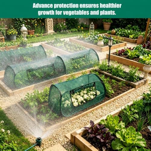 yqlbgprj 2PCS Raised Garden Bed Cover, Pop Up Plant Protector Crop Cage - Thumbnail 6