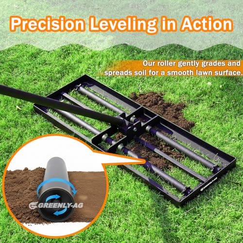 G GREENLY-AG 30" Heavy Duty Lawn Leveling Rake, 6.5FT Soil Leveler Tool - Thumbnail 5