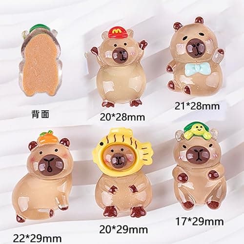 Yanruyu Easter plastic eggs and glowing pufferfish （15pcs ）, (capybara+painted eggshell) - Thumbnail 4