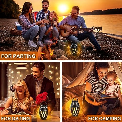 Father's Day Gifts for Dad, 2026 New Outdoor Bluetooth Speaker with Flame Lights, Cool Birthday Gifts for Men Him Her Boyfriend Husband, Patio Garden Camping (1 Pack) - Thumbnail 6