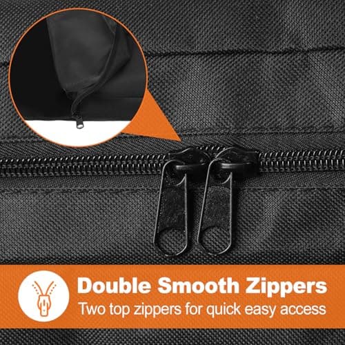 Waterproof Griddle Storage Bag for 300 Series & Flat Top Griddle, Durable Grill Protective Cover Bag for Outdoor & Indoor, Easy to Use, 26" L x 19" W x 2" H, Black - Thumbnail 6