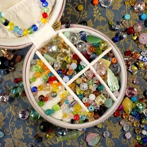 Crystal Beads for Jewelry Making, Mix Assorted Glass Beads assortments Multi-Color Crystal Assortment for DIY Jewelry Making, Bracelets, Necklaces, Keychains, Crafting (4-8-12 Ounces Choose) (4) - Thumbnail 5