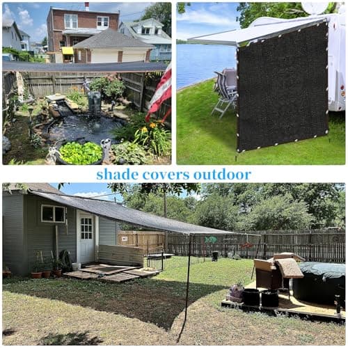 90% Shade Cloth for Garden 10x20FT Shade Cloth with Grommets,Shade Tarp for Plants,Shade Tarps for Outdoors,Patio Covers for Shade and Rain,Suitable for Shading Plants,Garage,Summer Garden Shade Net - Thumbnail 5