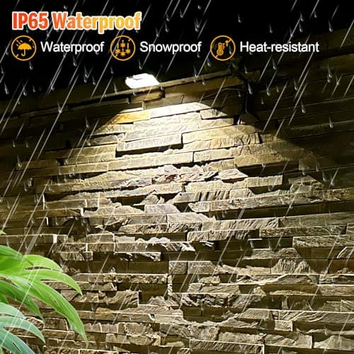 Yivsen Solar Fence Lights, Warm White & RGB Fence Lights Outdoor Step Lights Outdoor Waterproof LED Solar Lighting for Outside, Backyard, Patio, Deck, Stair Handrail, Pool and Wall(8 Pack,Black) - Thumbnail 4