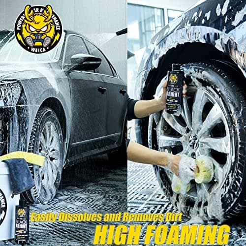 WEICA Black Car Shampoo - Deep Gloss Enhancer for Dark Vehicles, pH Safe for PPF/Ceramic Coated Surfaces, 16.9 fl oz - Thumbnail 5