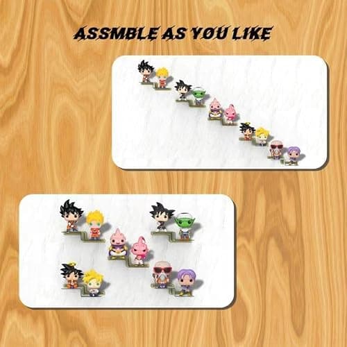 YODAR 5 Pack Clear Acrylic Organizers Shelves for Funko Pop Figures, Invisible Riser Display Shelf for Wall Storage Decor, Floating Display Ledge for Figures Stand Collection, Shining at Night - Thumbnail 5