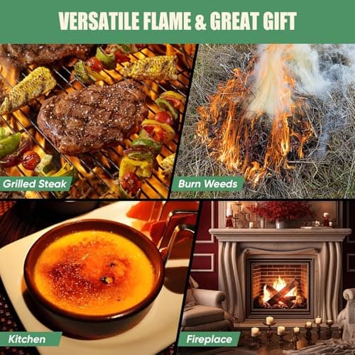 KOACKL Powerful Propane Torch Gun, Kitchen Torch with Adjustable Flame, Flamethrower Blow Torch Gun Gas Welding Kits for BBQ, Searing, Camping & Charcoal Torch Lighter(Tank Not Included) - Thumbnail 6