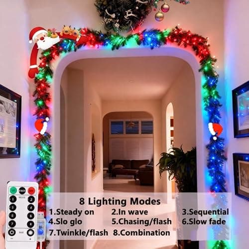 USB Fairy Lights Plug in, 33 Feet 100 LED Twinkle String Lights with Remote and Timer, Waterproof 8 Modes for Bedroom Indoor Wreath DIY Party Wedding Christmas Holiday Decoration(2 Pack Multicolor) - Thumbnail 5