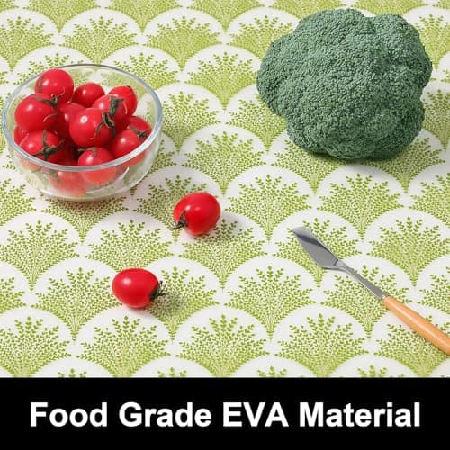 Cooyes Shelf Liners for Kitchen Cabinets, Refrigerator Liners Waterproof & Oil-Proof Kitchen Cupboard Liner Drawer Mats EVA Material Non Adhesive Fridge Liner for Shelves（17.5" W x 78.7" L） - Thumbnail 6