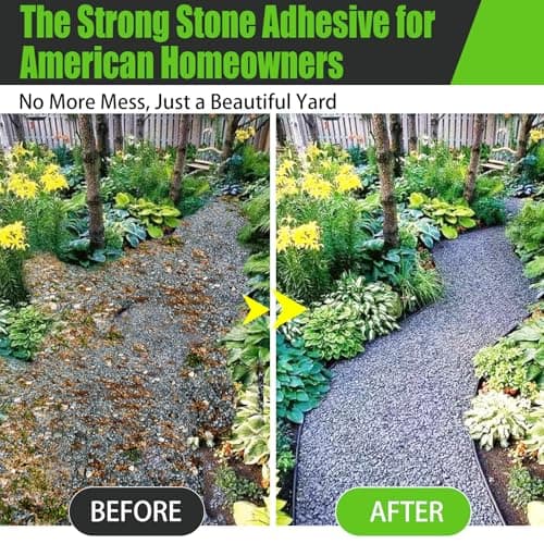 Mulch Glue for Landscaping 1.25 Gallon, Ultra Concentrated Rock Glue & Gravel Binder, Long-Lasting Non-Toxic Mulch Stabilizer, Fast-Dry Adhesive Mulch Lock for Pea Gravel, Paths, Patios & Garden Beds - Thumbnail 2