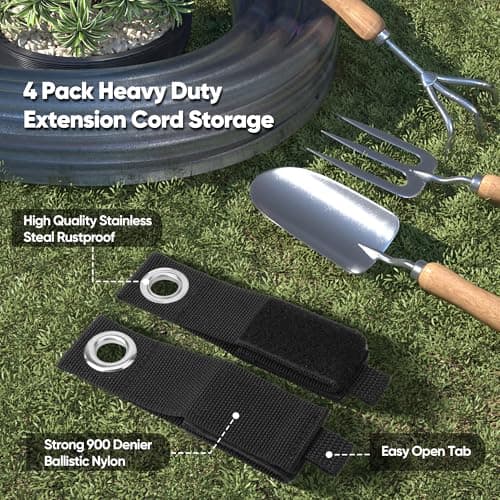 Garden Tool Organizer Wall Mount, 64 inches Tool Storage Rack with Adjustable Hooks, 600lbs Adjustable Heavy Duty Metal Hooks, Yard Shed Rack Holder System Hanging Rake Broom Mop Snowboard, Men Gift - Thumbnail 6