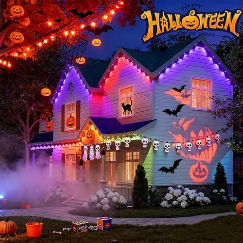 AurNyvaMay Permanent Outdoor Lights,Smart Outdoor Christmas Lights with IC+RGB 20 LED, IP67 Waterproof Eaves Lighting with 213 Modes for Holiday,Party, Daily, APP/Remote Control - Thumbnail 2