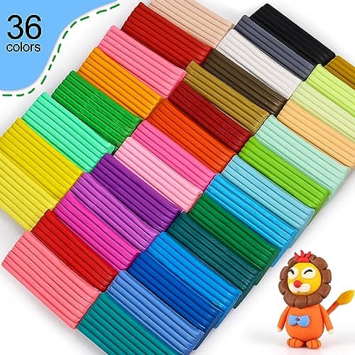 CiaraQ 36-Color Polymer Clay Oven Bake Modeling Kit for Kids & Artists - Thumbnail 3