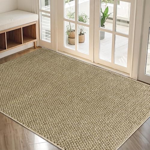 Indoor Door mat 20" x 32", Dirt Trapper Door Mat, Non-Slip Washable Entrance Mat, Dirt Resistant and Absorbent Welcome Mat,Low-Profile Doormat for Entryways, Front Doors, and Indoor Entrances, Brown - Image 1