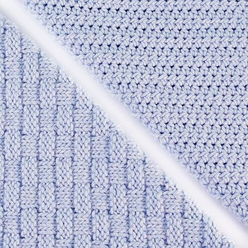 Cotton Bliss Soft Cotton Blend Yarn for Crocheting, 4-Pack (640Yds / 400G), Free Patterns, Beginners Friendly - #4 Medium Worsted Weight Yarn for Baby Blanket - Lavender Bliss - Thumbnail 5