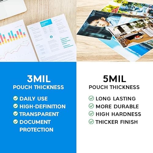 WONLAMI Laminating Sheets 8.5 x 11 Thermal Laminating Pouches,3MIL,200PCS Laminate Sheets for Laminator,9x11.5 Inches,Letter Size,Clear, Laminator Machine Sheets Lamination Sheets - Thumbnail 5