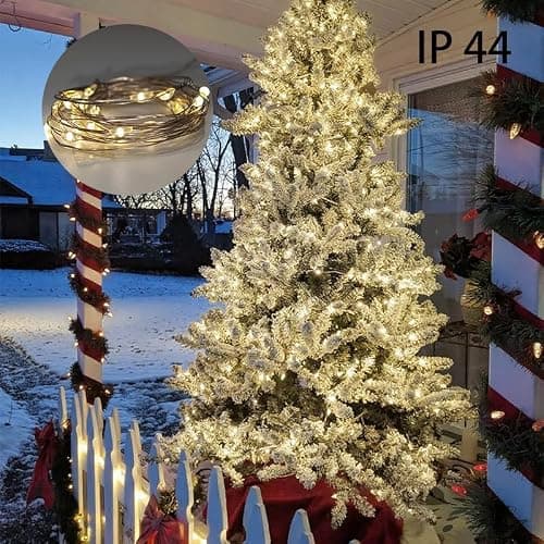 4 Pack Fairy String Lights,6.56FT 20LED,2AA Battery Operated,Timer Founction,Copper Wire String Lights, IP65 Waterproof,Indoor/Outdoor flexible for DIY ,Party, Bedroom, flowers decoration(Warm White) - Thumbnail 2