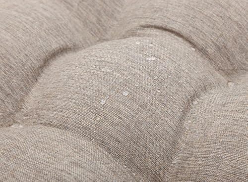 QILLOWAY Outdoor/Indoor Patio Wicker Seat Cushions with Ties Group Loveseat/Two U-Shape Cushions for Patio Furniture,Wicker Loveseat,Bench,Porch,Patio Chair Cushions Set of 3 (Tan/Grey) - Thumbnail 5