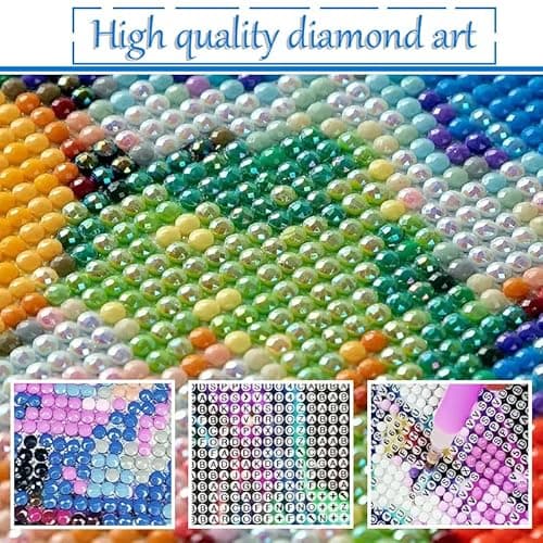 KEYRANKE 2 Pack Villa Diamond Painting Kits for Adults 5D DIY Diamond Art Kit Paint with Round Full Drill Diamonds for Beginners Gem Paintings Art for Home Wall Decor Gifts (12X12 Inch) - Thumbnail 2