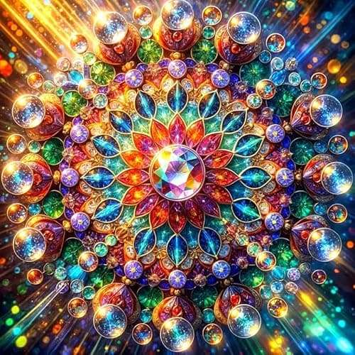 Ekuxom Mandala Diamond Art Kits for Adults-5D Diamond Painting Kits for Adults-DIY Flowers Full Drill Gem Art Crafts Kit Home Wall Decor Gifts 14x14 inch - Image 1