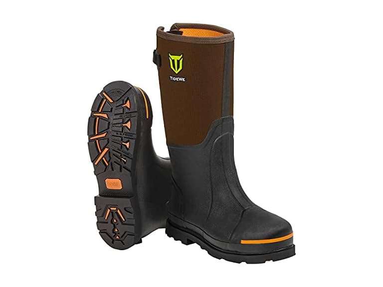 TIDEWE Men's (9) Steel Toe Work Boots - Image 1