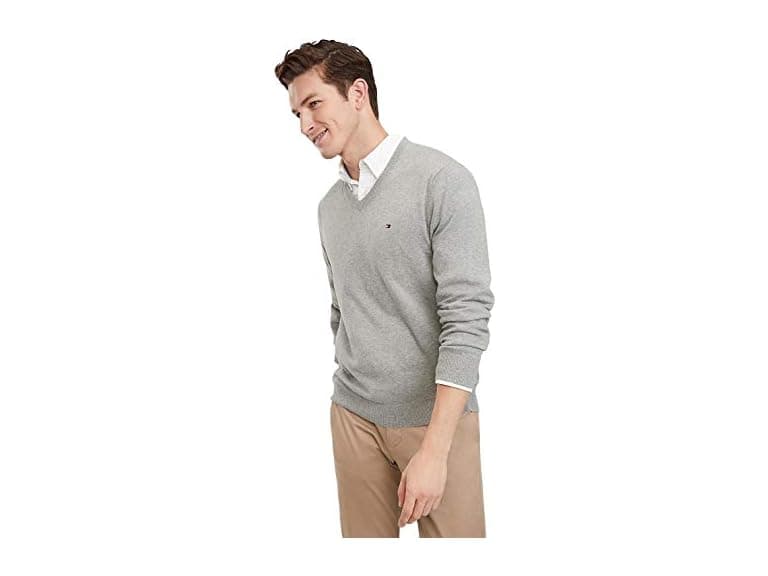 Tommy Hilfiger Men (M) Cotton V Neck Sweater - Image 1