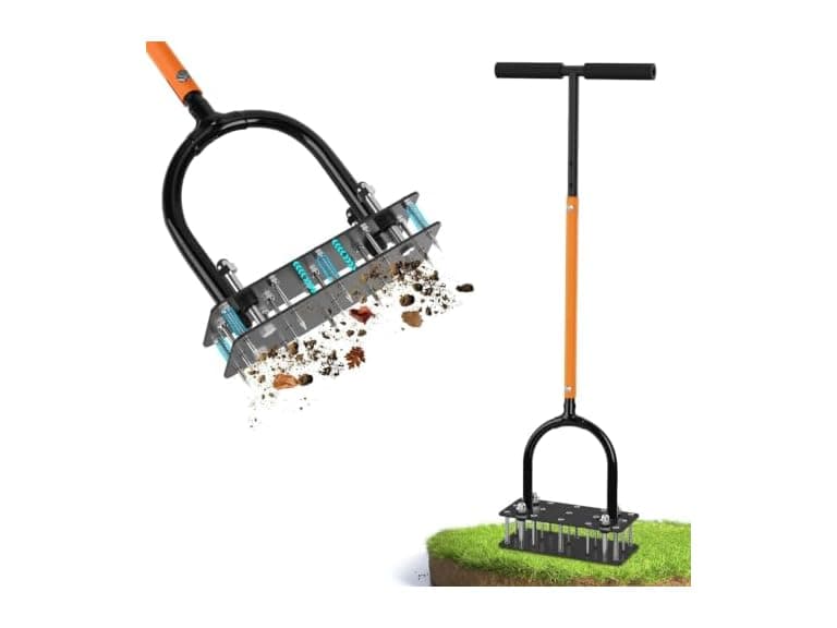 GAINO Manual Lawn Aerator Tool 15 Spikes - Image 1