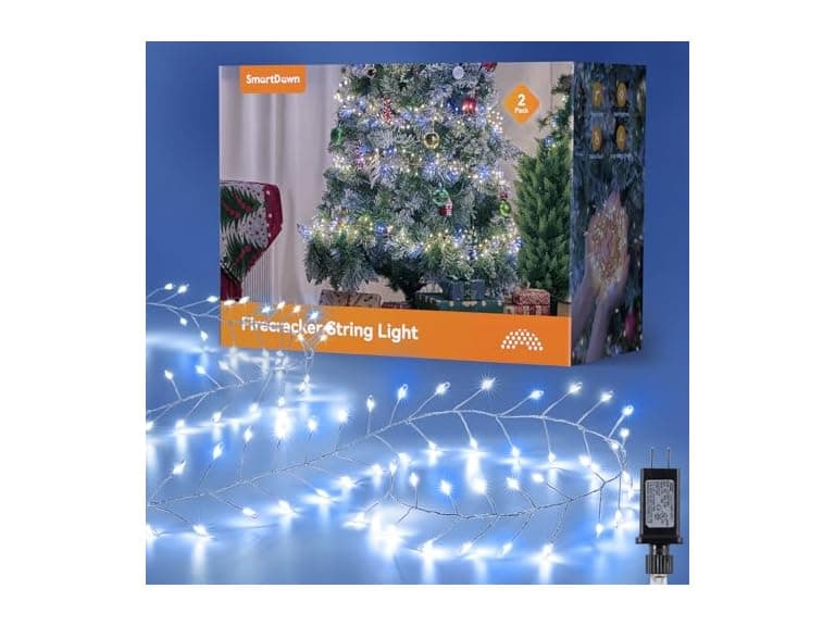 Brightown 10ft 200LED Cluster String Lights - Image 1