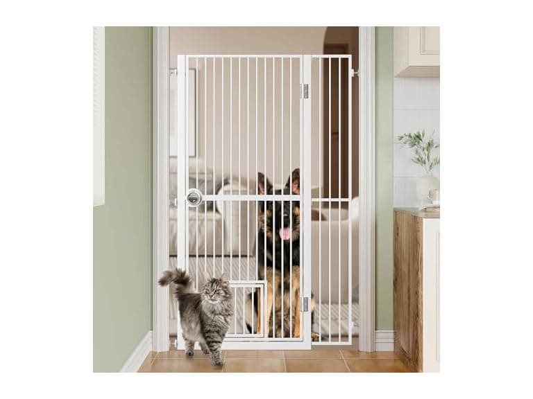 MODCART 61" Extra Tall Cat Gate for Doorway - Image 1