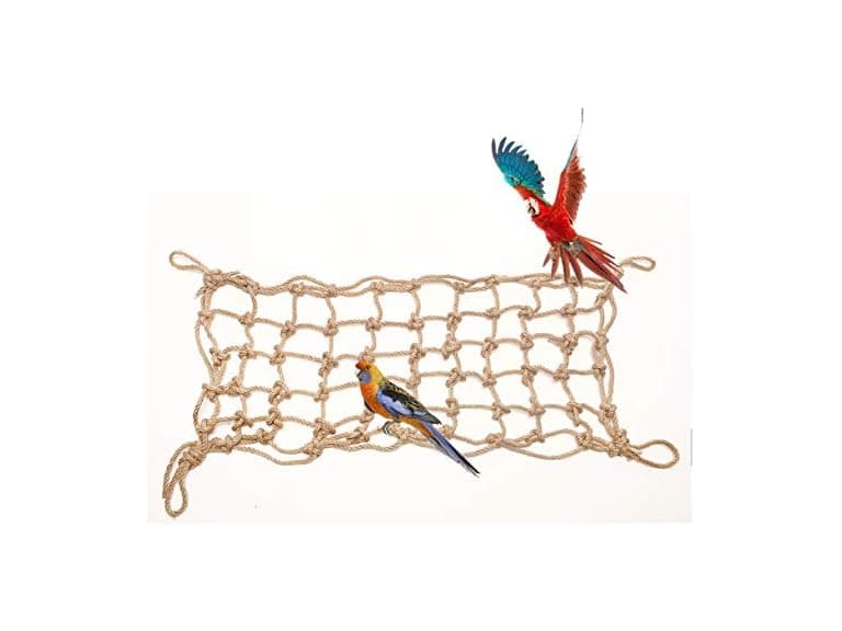 Morezi Parrot Bird Climbing Net - Cotton Rope - Image 1