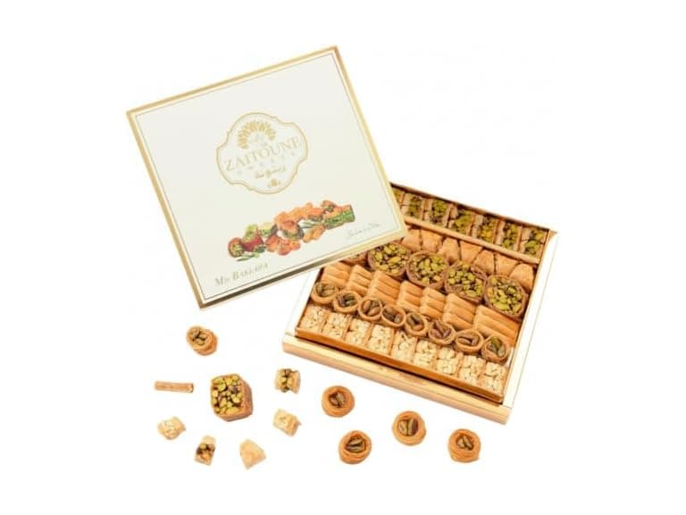 Zaitoune Cashew & Pistachio Baklava Selection Box - 1.1 lb - Image 1