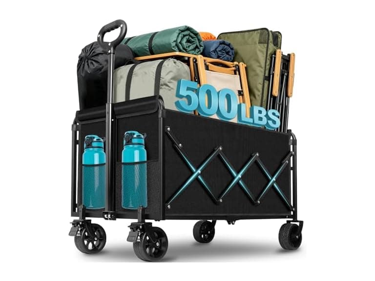 Collapsible Wagon Cart with All-Terrain Wheels - Image 1