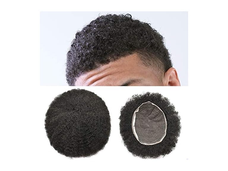 F M FACE MIRACLE NEW YORK Afro Toupee for Black Men Real - Image 1