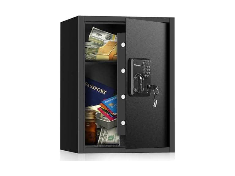 Bonsaii SF006 1.8 Cubic FeetHome Safe Box, Black (Open Box) - Image 1