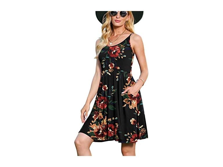 Jouica Women (M) Spaghetti Strap Skater Dress - Image 1