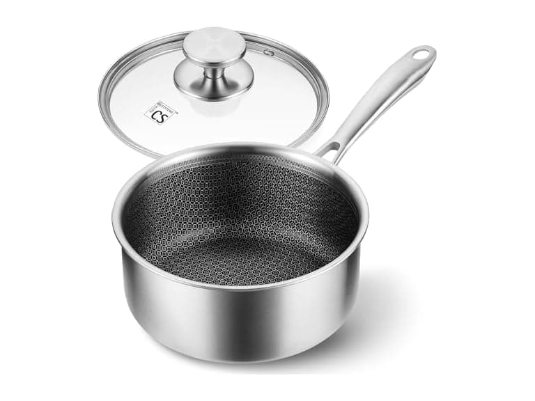 Hybrid Nonstick Stainless Steel Saucepan - Image 1