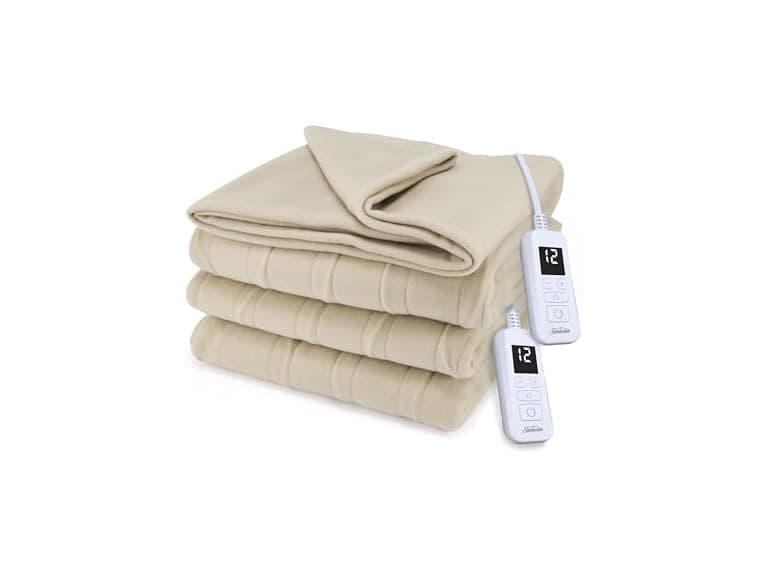 Sunbeam Royal Ultra Fleece Heated Electric Blanket Queen - Image 1