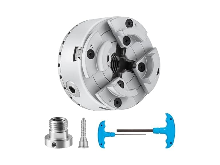 KP2-3/4 Lathe Chuck, 4-Jaw 2.75" Diameter, Metal - Image 1