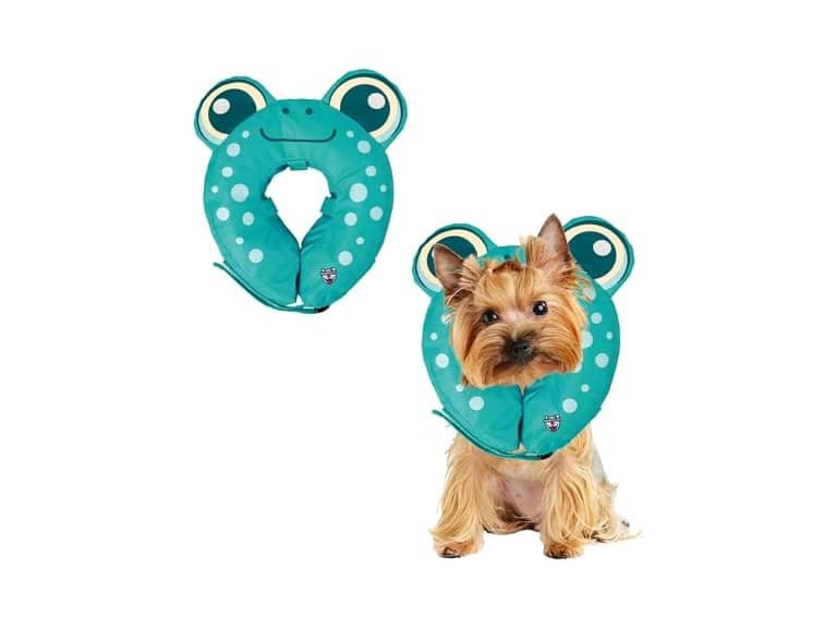 Frog Inflatable Recovery Collar, Comfortable Cone - Image 1