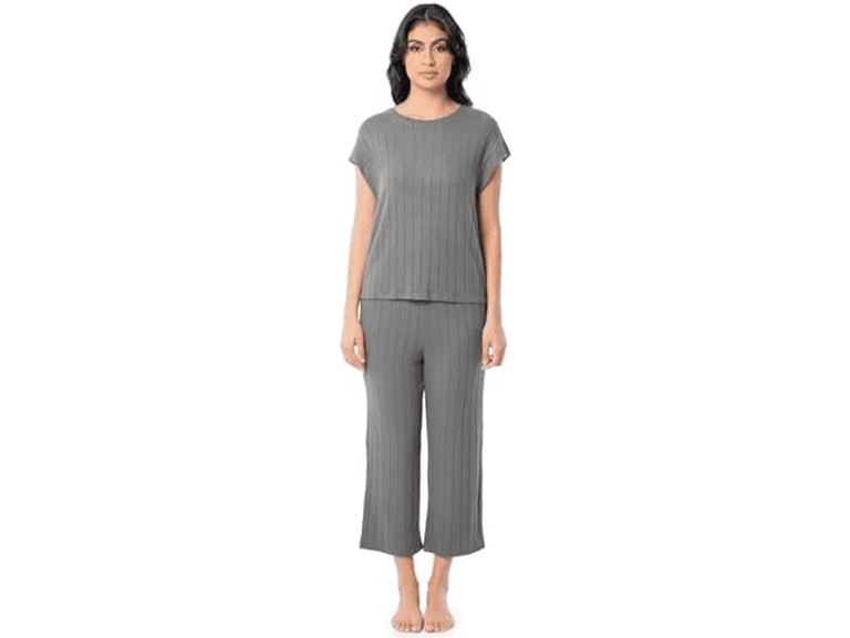 Fruit of the Loom Women (2X) Dolman Set Grey - Image 1