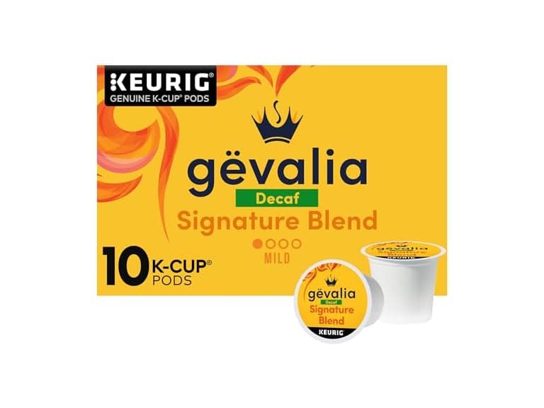 10CT Gevalia Signature Blend Decaf Mild Roast KCup - Image 1
